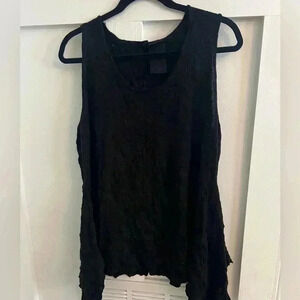 Rundholz black lagen Handkerchief tank sleeveless top Large
